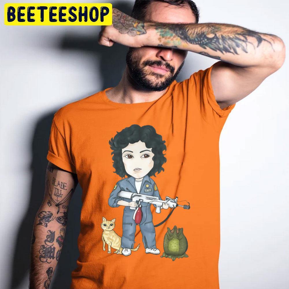 Cute Cat And Ellen Ripley Halloween Beeteeshop Trending Unisex T-Shirt Cute Cat And Ellen Ripley Halloween Beeteeshop Trending Unisex T-Shirt