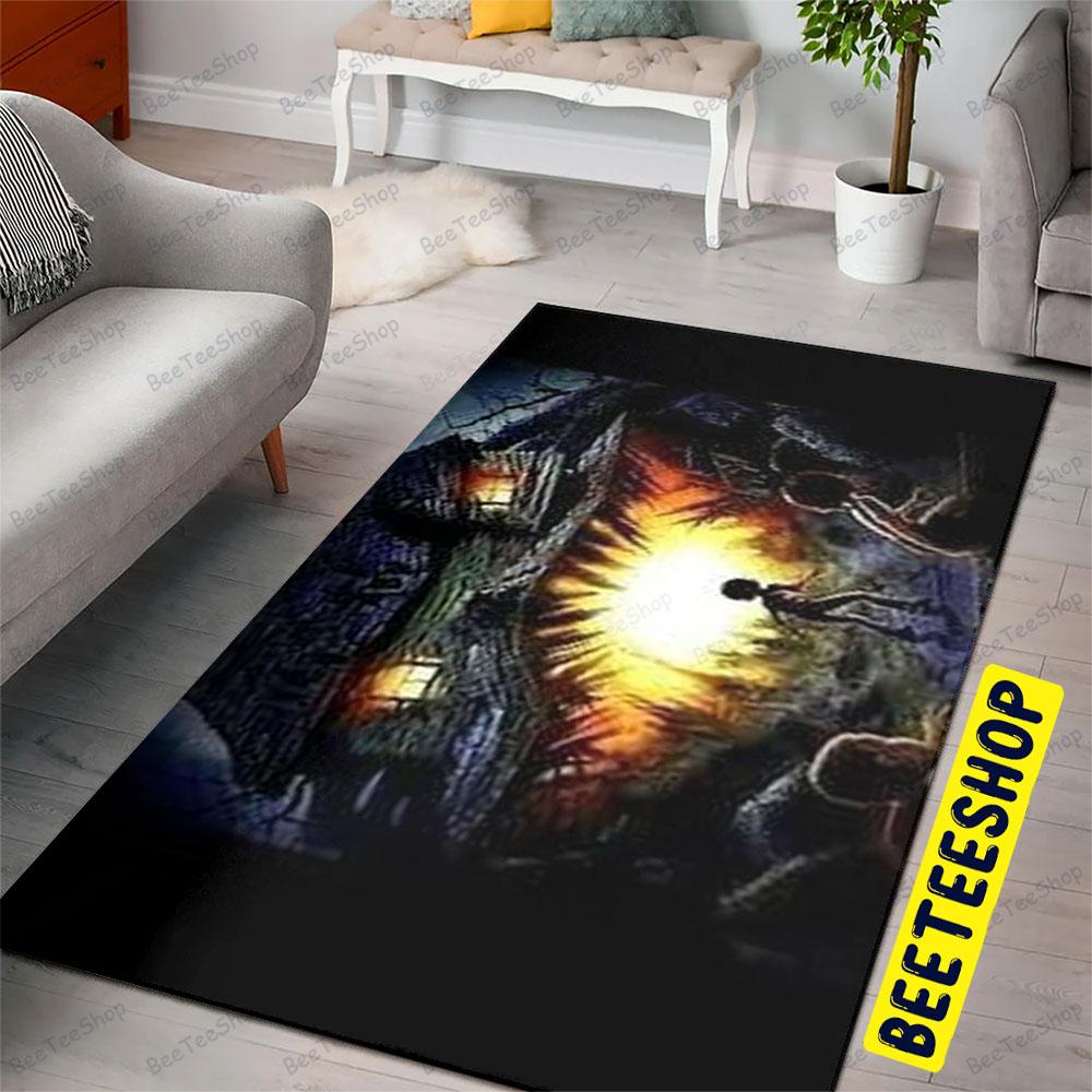Fire Mouth Monster House Halloween Beeteeshop Rug Rectangle Fire Mouth Monster House Halloween Beeteeshop Rug Rectangle