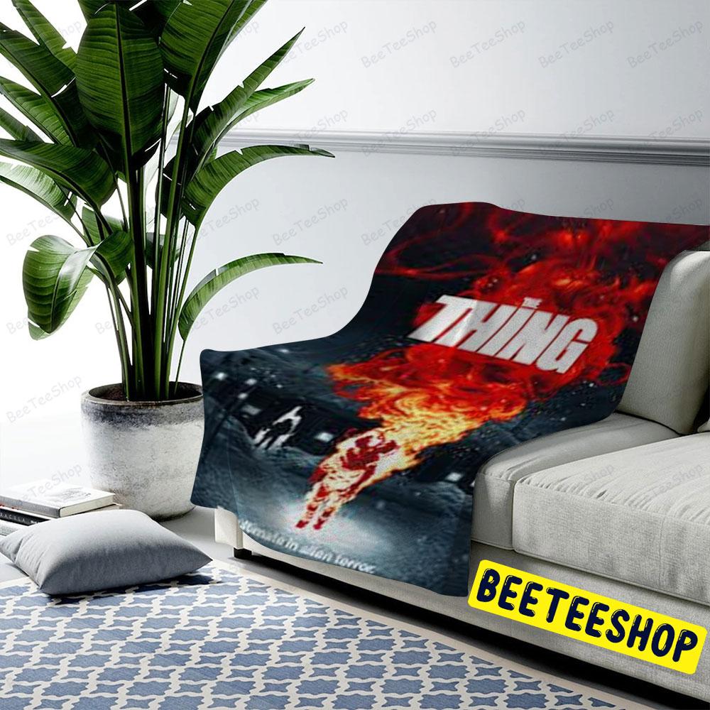 Fire The Thing Halloween Beeteeshop US Cozy Blanket Fire The Thing Halloween Beeteeshop US Cozy Blanket