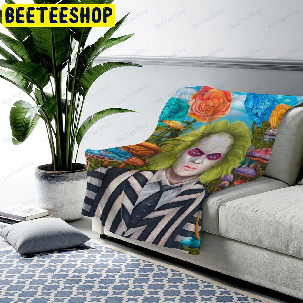 Flower Michael Keaton Beetlejuice Halloween Beeteeshop US Cozy Blanket Flower Michael Keaton Beetlejuice Halloween Beeteeshop US Cozy Blanket