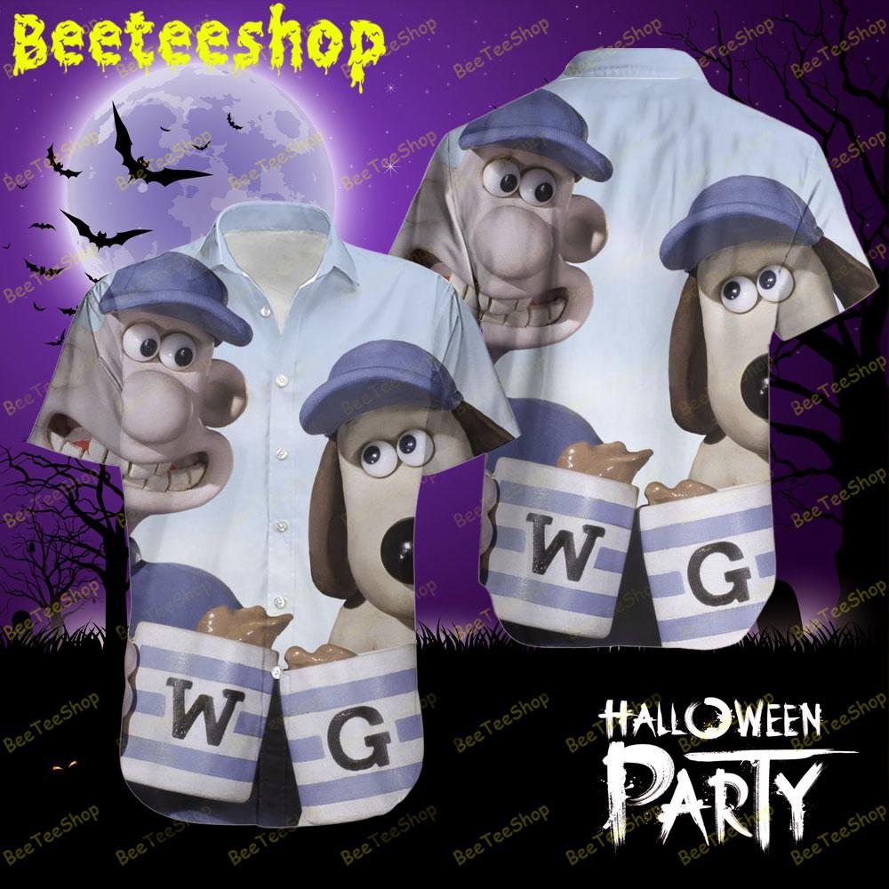Funny Wg Wallace & Gromit The Curse Of The Were-Rabbit Halloween Beeteeshop Hawaii Shirt Funny Wg Wallace & Gromit The Curse Of The Were-Rabbit Halloween Beeteeshop Hawaii Shirt
