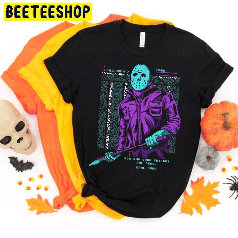 Game Over Jason Voorhees Halloween Beeteeshop Trending Unisex T-Shirt Game Over Jason Voorhees Halloween Beeteeshop Trending Unisex T-Shirt