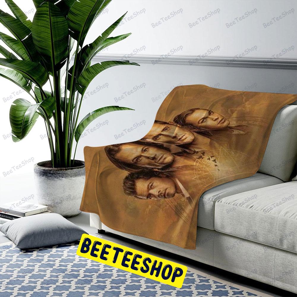 Gold Style Supernatural Halloween Beeteeshop US Cozy Blanket Gold Style Supernatural Halloween Beeteeshop US Cozy Blanket