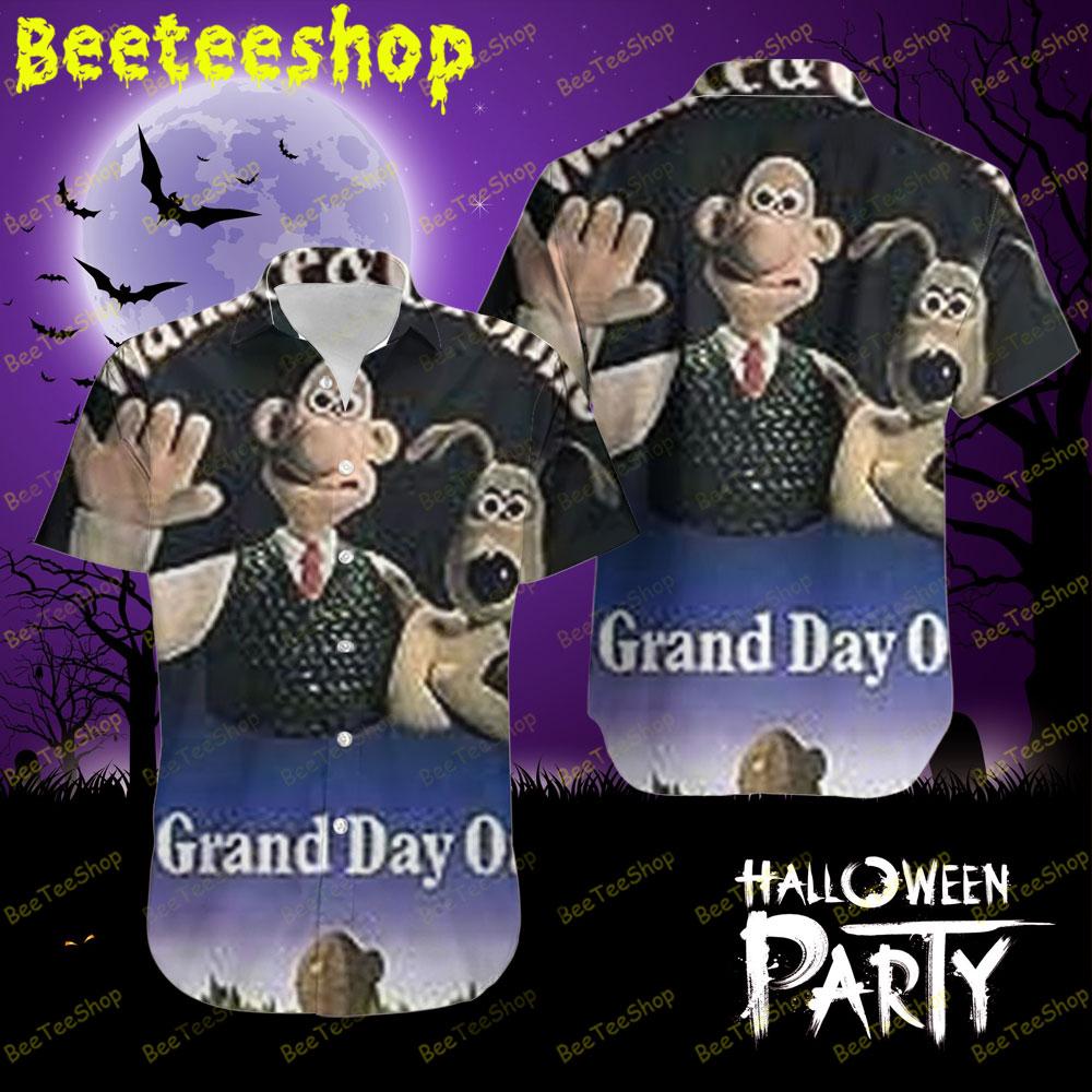 Grand Day Out Wallace & Gromit The Curse Of The Were-Rabbit Halloween Beeteeshop Hawaii Shirt Grand Day Out Wallace & Gromit The Curse Of The Were-Rabbit Halloween Beeteeshop Hawaii Shirt