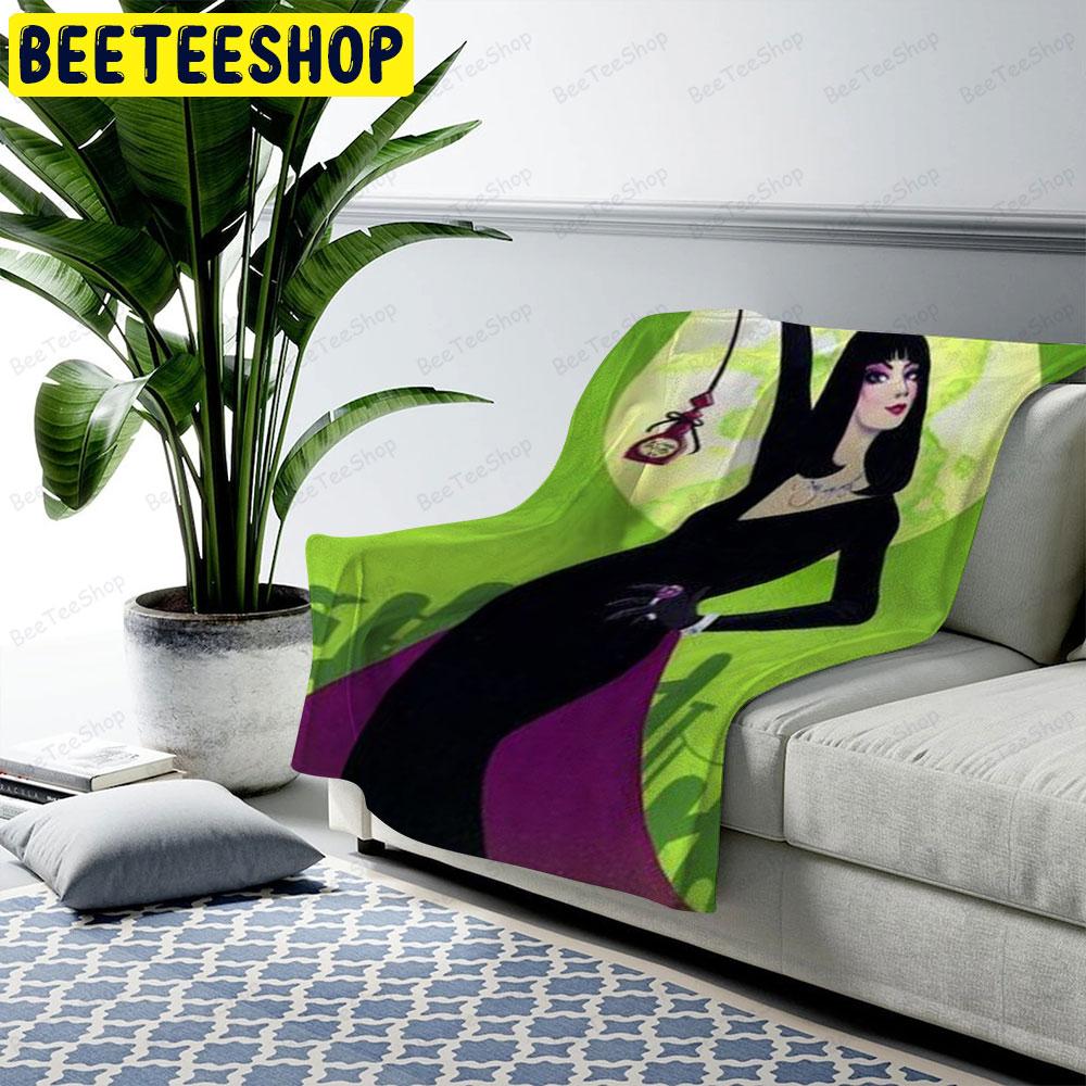 Green Moon With Grand High Witch The Witches Halloween Beeteeshop US Cozy Blanket Green Moon With Grand High Witch The Witches Halloween Beeteeshop US Cozy Blanket