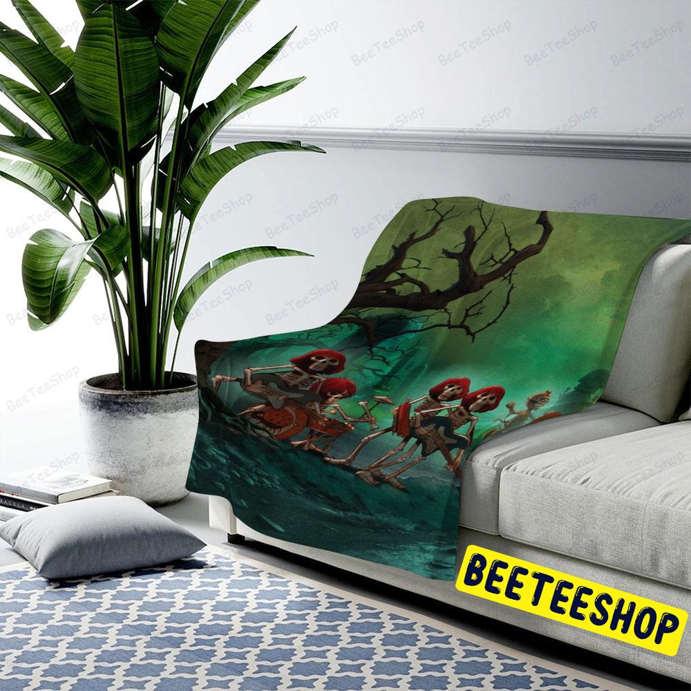 Green Style Skull Mad Monster Party Halloween Beeteeshop US Cozy Blanket Green Style Skull Mad Monster Party Halloween Beeteeshop US Cozy Blanket