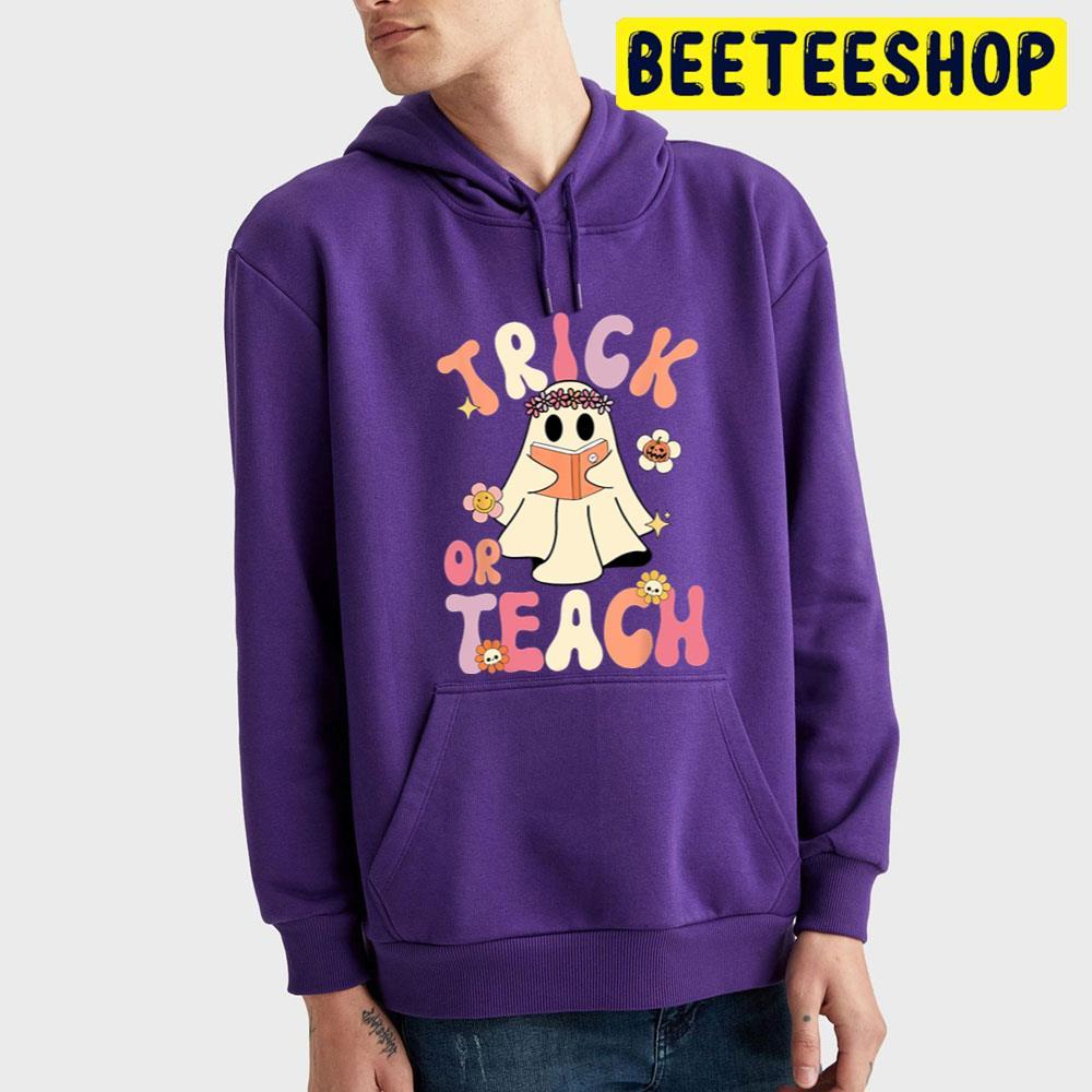 Groovy Halloween Trick Or Teach Ghostface Beeteeshop Trending Unisex T-Shirt Groovy Halloween Trick Or Teach Ghostface Beeteeshop Trending Unisex T-Shirt