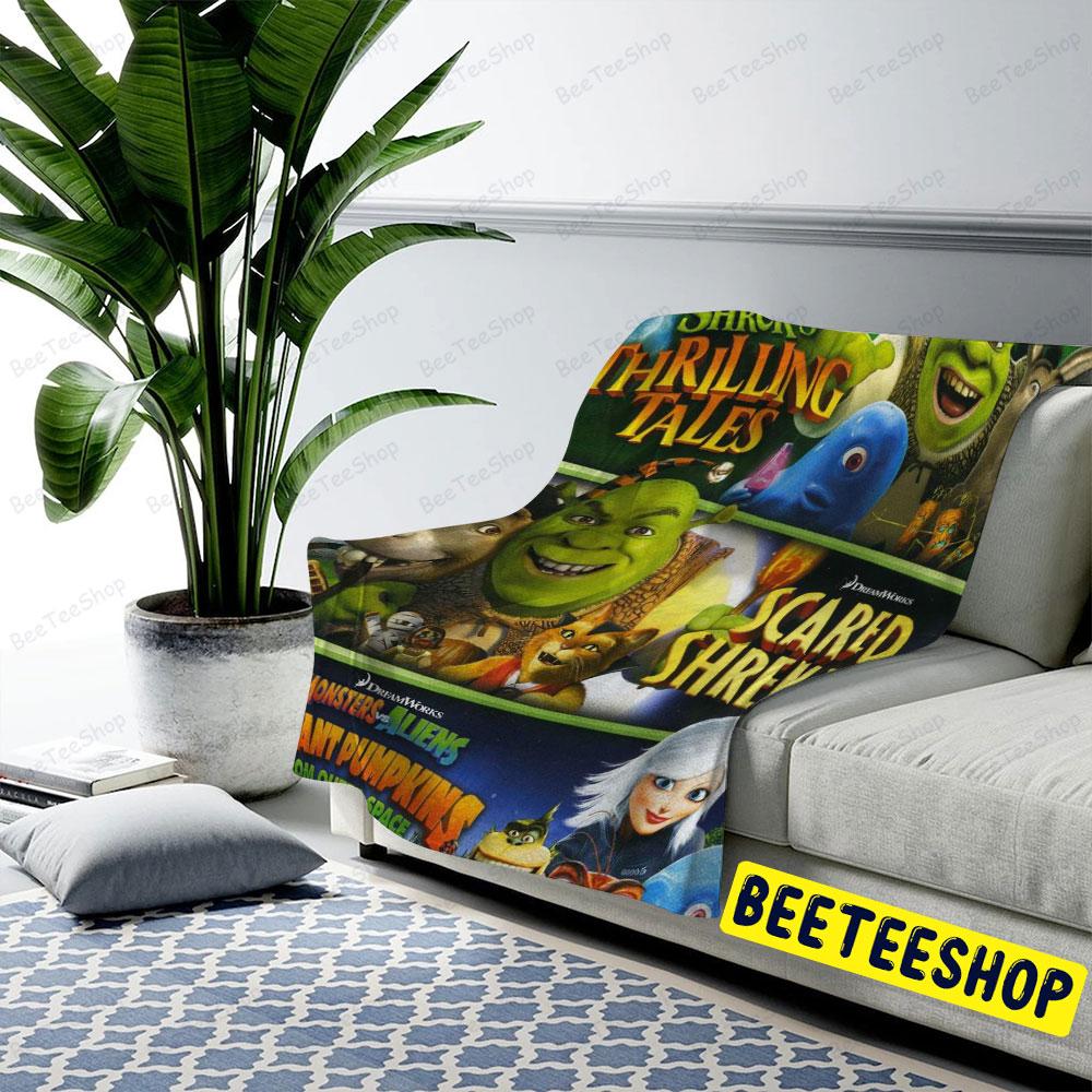Halloween Movie Scared Shrekless Beeteeshop US Cozy Blanket Halloween Movie Scared Shrekless Beeteeshop US Cozy Blanket