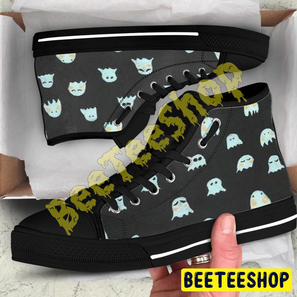 Halloween Pattern 209 Beeteeshop Adults High Top Canvas Shoes Halloween Pattern 209 Beeteeshop Adults High Top Canvas Shoes