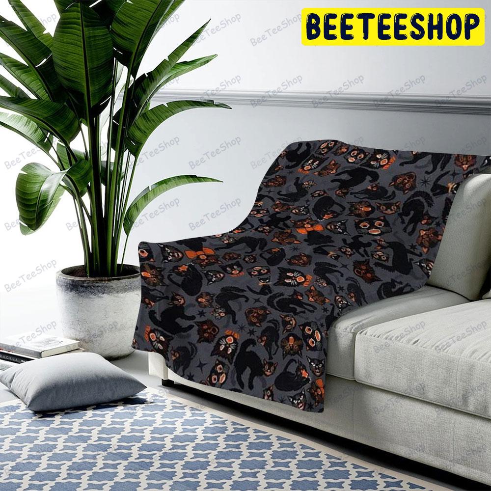 Halloween Pattern 220 Beeteeshop US Cozy Blanket Halloween Pattern 220 Beeteeshop US Cozy Blanket