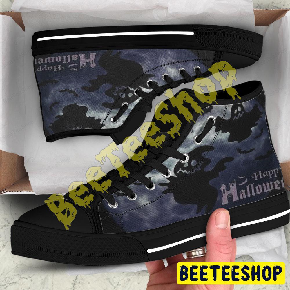 Halloween Pattern 269 Beeteeshop Adults High Top Canvas Shoes Halloween Pattern 269 Beeteeshop Adults High Top Canvas Shoes