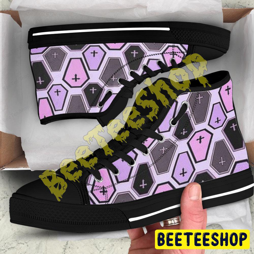 Halloween Pattern 7 Beeteeshop Adults High Top Canvas Shoes Halloween Pattern 7 Beeteeshop Adults High Top Canvas Shoes