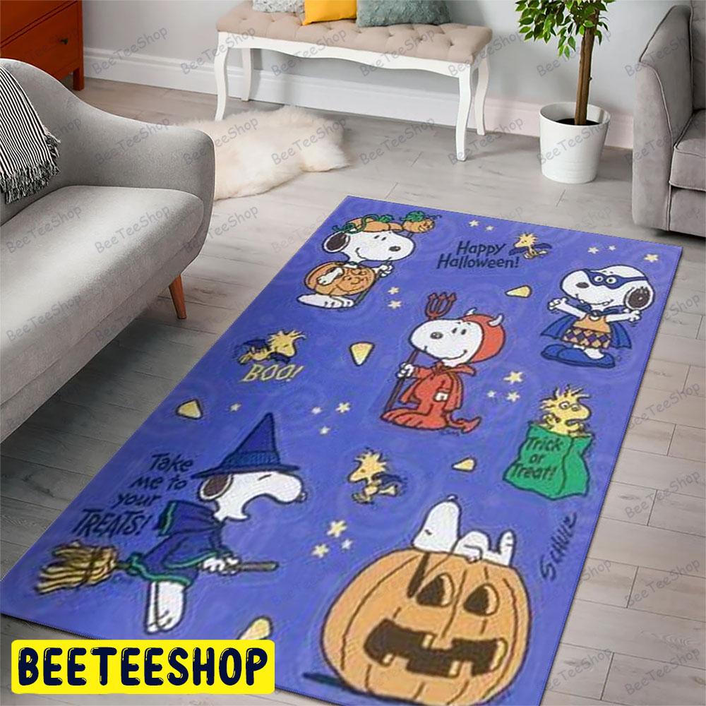 Halloween Snoopy It's The Great Pumpkin Charlie Brown Beeteeshop Rug Rectangle Halloween Snoopy It's The Great Pumpkin Charlie Brown Beeteeshop Rug Rectangle
