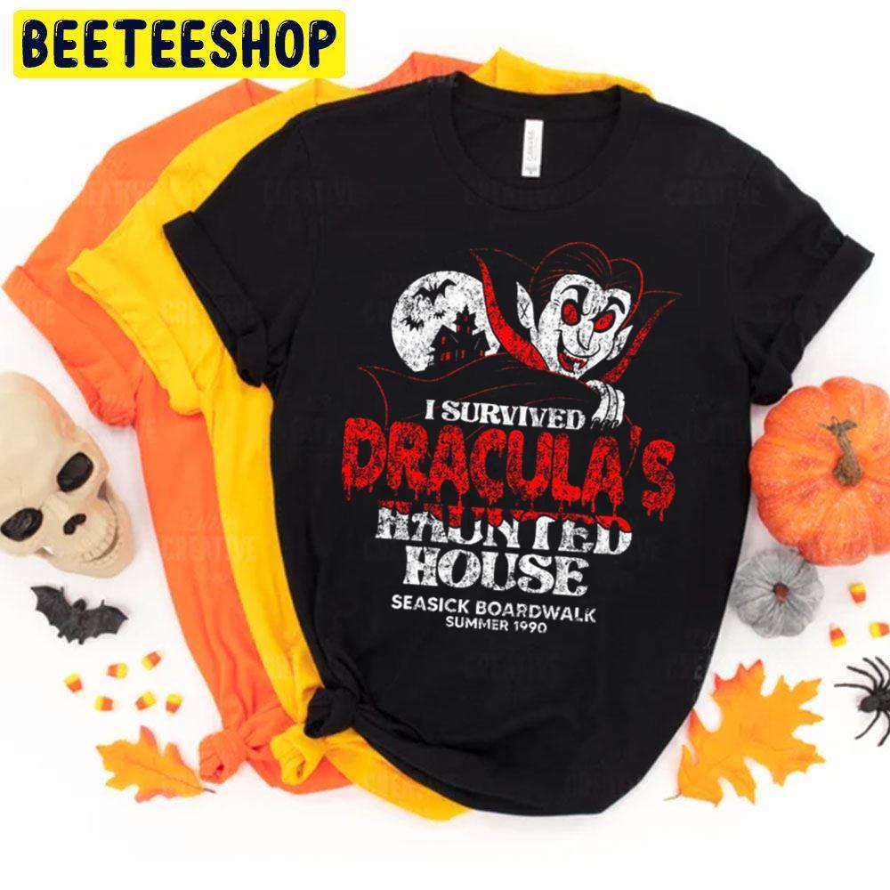 Haunted House Dracula Halloween Beeteeshop Trending Unisex T-Shirt Haunted House Dracula Halloween Beeteeshop Trending Unisex T-Shirt