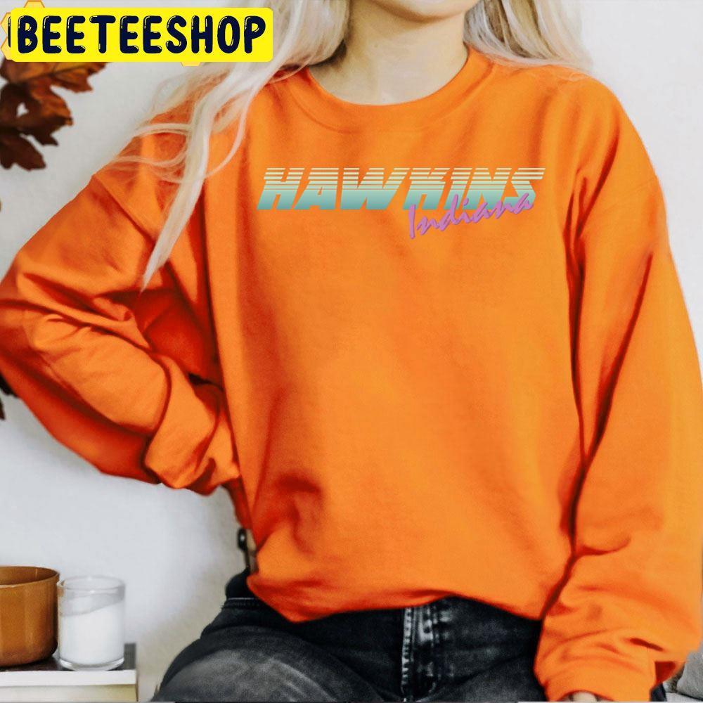 Hawkins Indiana Stranger Things Halloween Beeteeshop Trending Unisex T-Shirt Hawkins Indiana Stranger Things Halloween Beeteeshop Trending Unisex T-Shirt