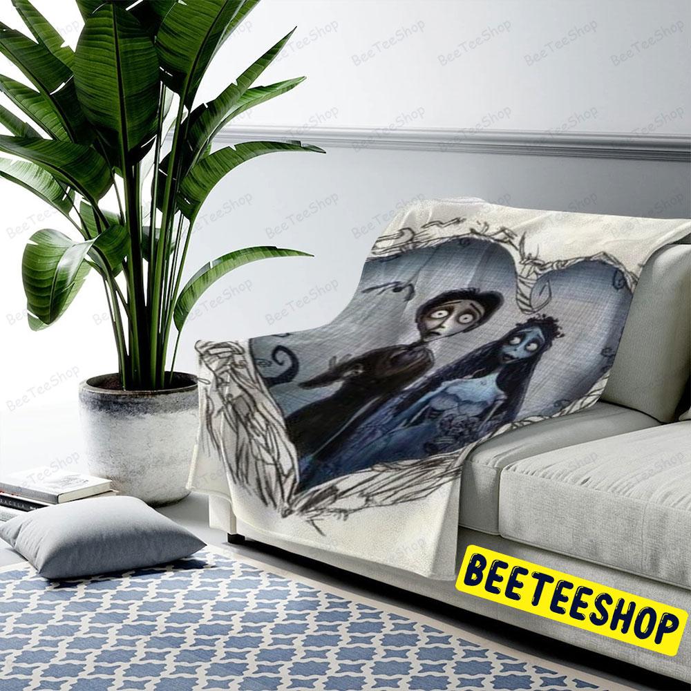 Heart Emily The Corpse Bride Halloween Beeteeshop US Cozy Blanket Heart Emily The Corpse Bride Halloween Beeteeshop US Cozy Blanket