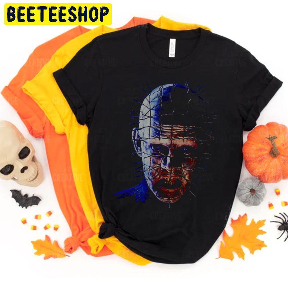 Horror Face Pinhead Halloween Beeteeshop Trending Unisex T-Shirt Horror Face Pinhead Halloween Beeteeshop Trending Unisex T-Shirt