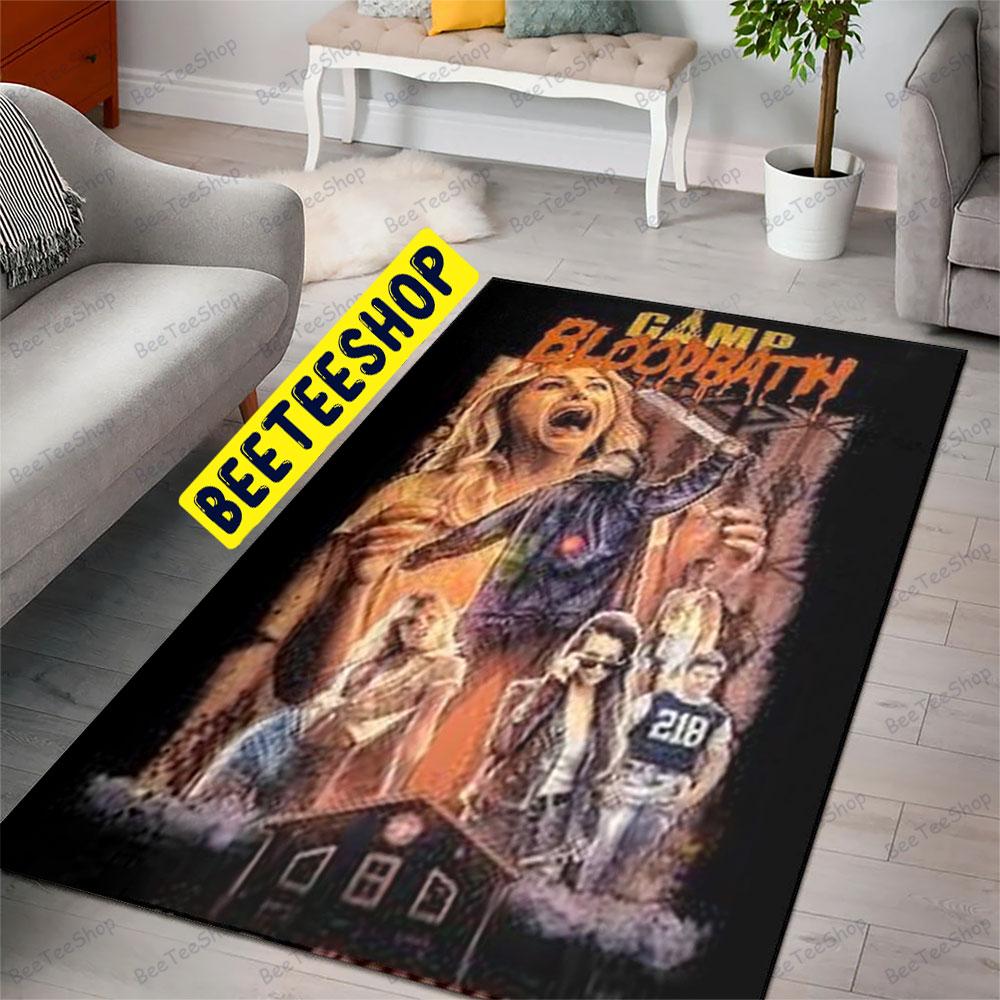 Horror House The Final Girls Halloween Beeteeshop Rug Rectangle Horror House The Final Girls Halloween Beeteeshop Rug Rectangle
