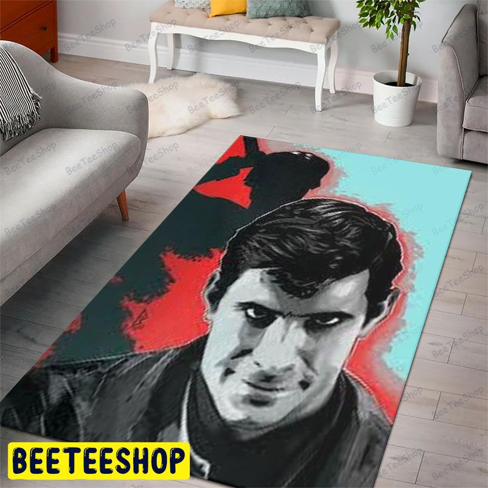 Horror Norman Bates Psycho Halloween Beeteeshop Rug Rectangle Horror Norman Bates Psycho Halloween Beeteeshop Rug Rectangle
