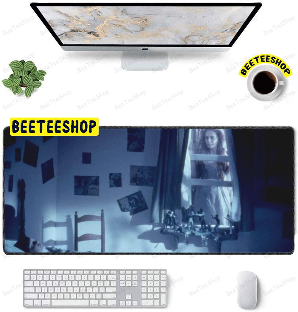 Horror Window Lady In White Halloween Beeteeshop Mouse Pad Horror Window Lady In White Halloween Beeteeshop Mouse Pad