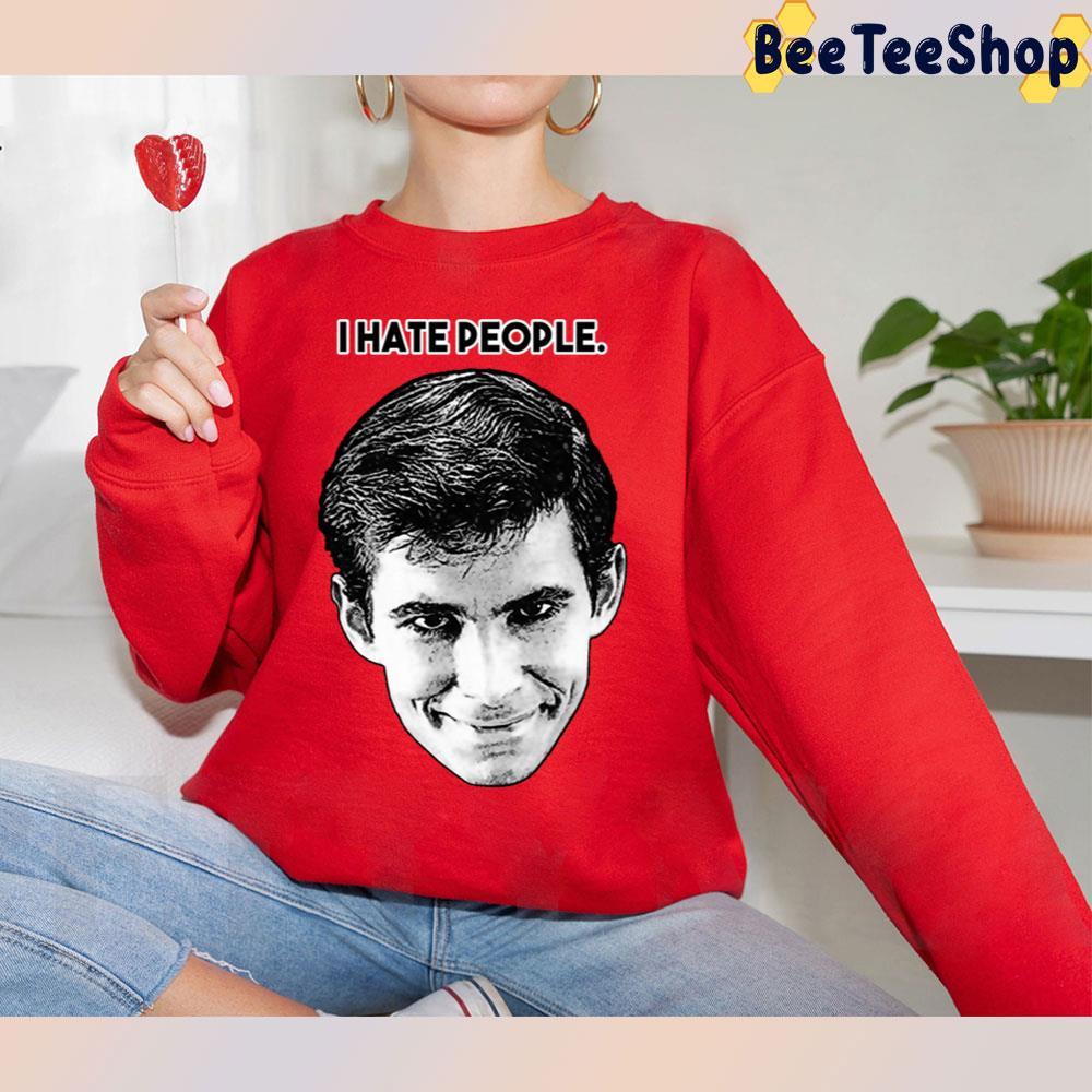 I Hate People Norman Bates Halloween Beeteeshop Unisex T-Shirt I Hate People Norman Bates Halloween Beeteeshop Unisex T-Shirt