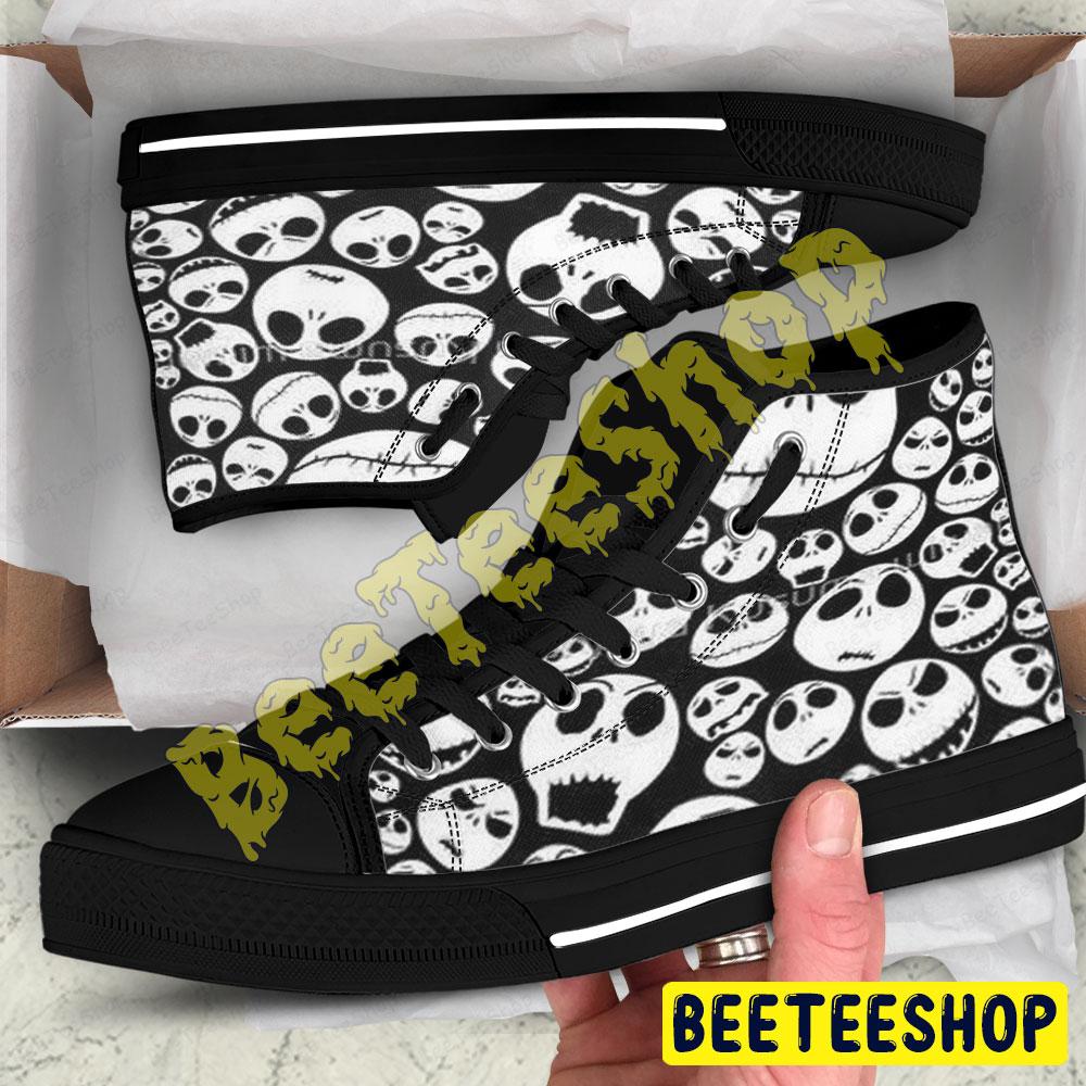 Icon Face Jack The Nightmare Before Christmas Halloween Beeteeshop Adults High Top Canvas Shoes Icon Face Jack The Nightmare Before Christmas Halloween Beeteeshop Adults High Top Canvas Shoes