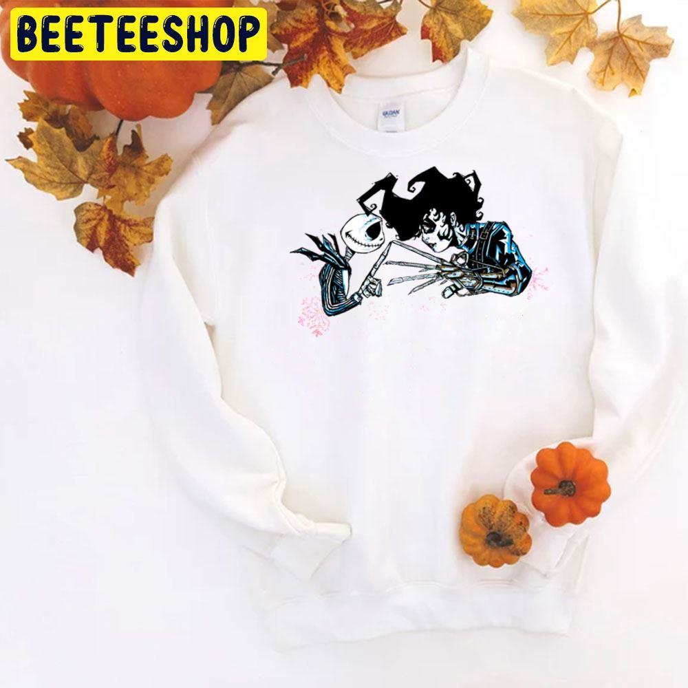 Jack And Edward Scissorhands Halloween Beeteeshop Trending Unisex T-Shirt Jack And Edward Scissorhands Halloween Beeteeshop Trending Unisex T-Shirt