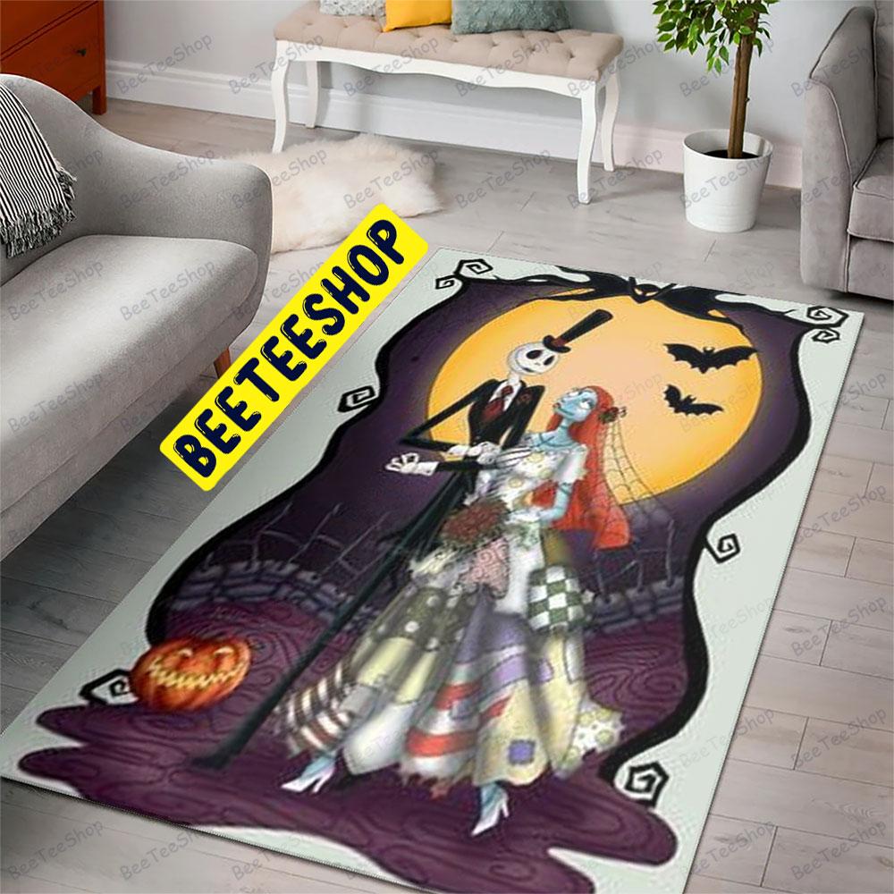 Jack And His Bride Halloween Beeteeshop Rug Rectangle Jack And His Bride Halloween Beeteeshop Rug Rectangle