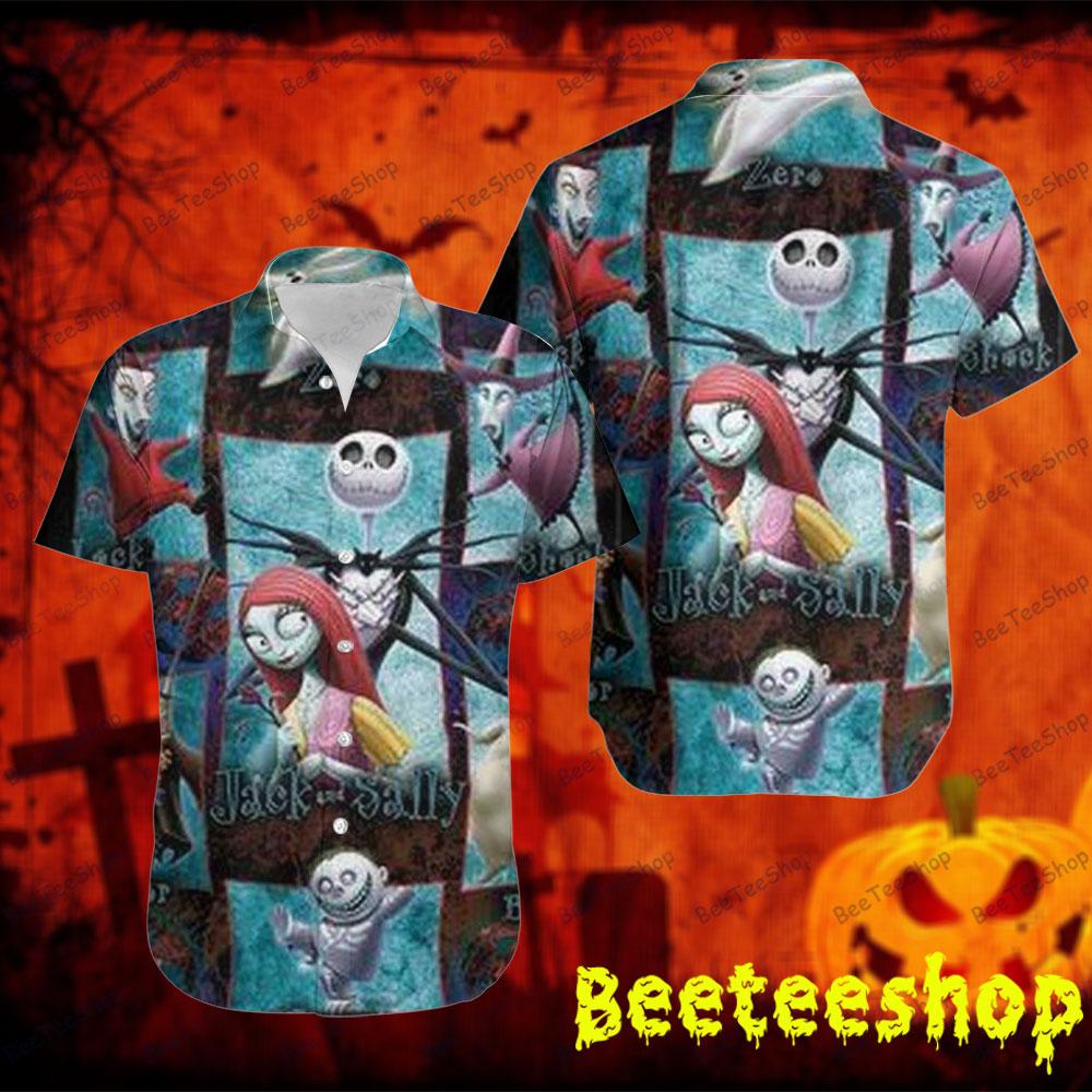 Jack And Sally The Nightmare Before Christmas Movie Halloween Beeteeshop Hawaii Shirt Jack And Sally The Nightmare Before Christmas Movie Halloween Beeteeshop Hawaii Shirt