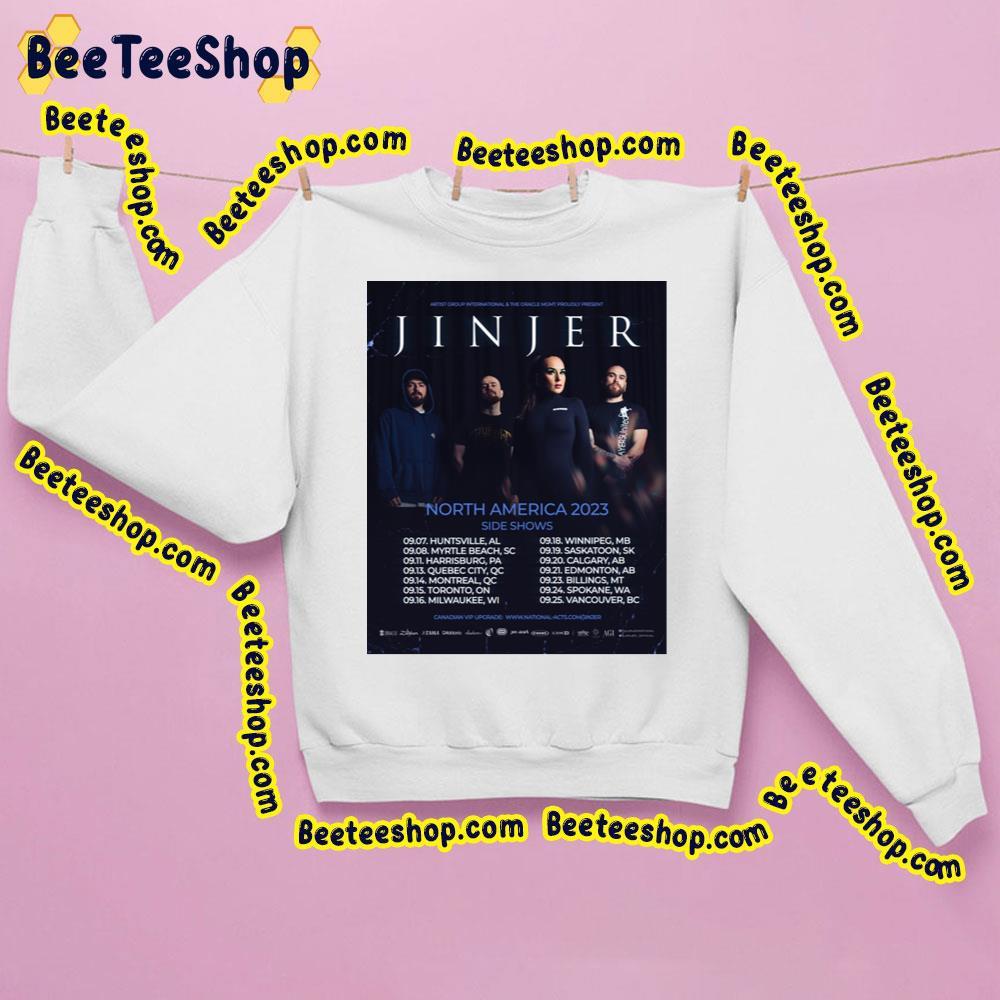 Jinjer North America 2023 Side Show Beeteeshop Trending Unisex Sweatshirt Jinjer North America 2023 Side Show Beeteeshop Trending Unisex Sweatshirt