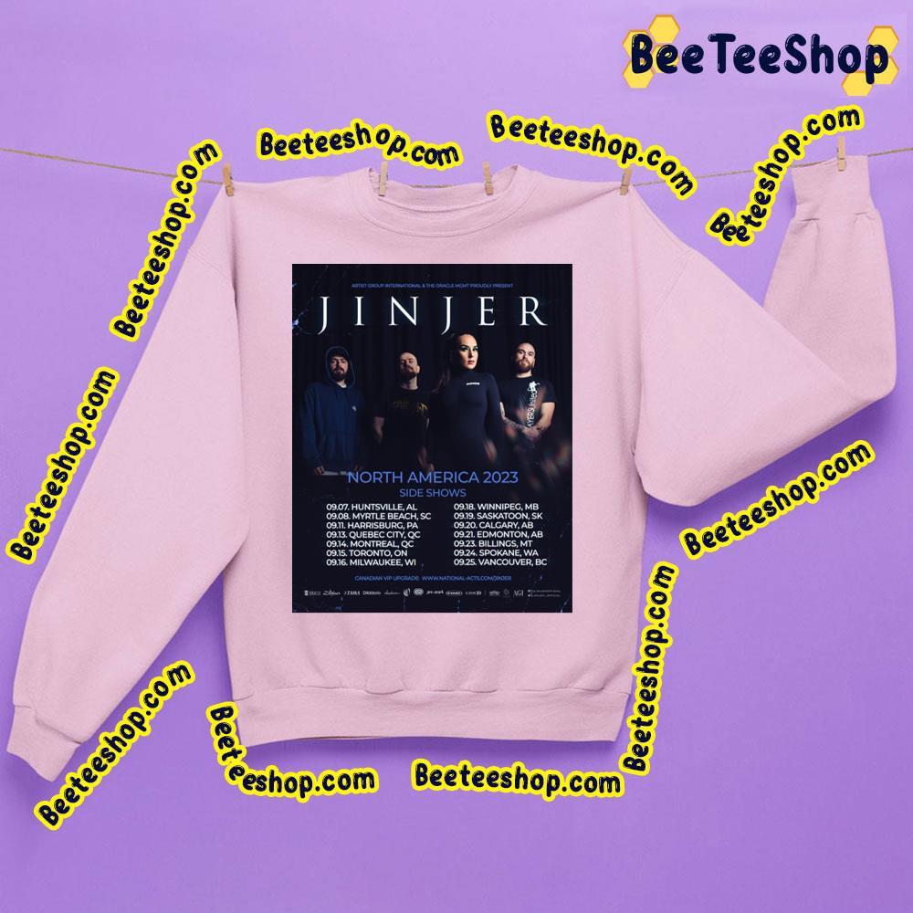 Jinjer North America 2023 Side Show Beeteeshop Trending Unisex Sweatshirt Jinjer North America 2023 Side Show Beeteeshop Trending Unisex Sweatshirt