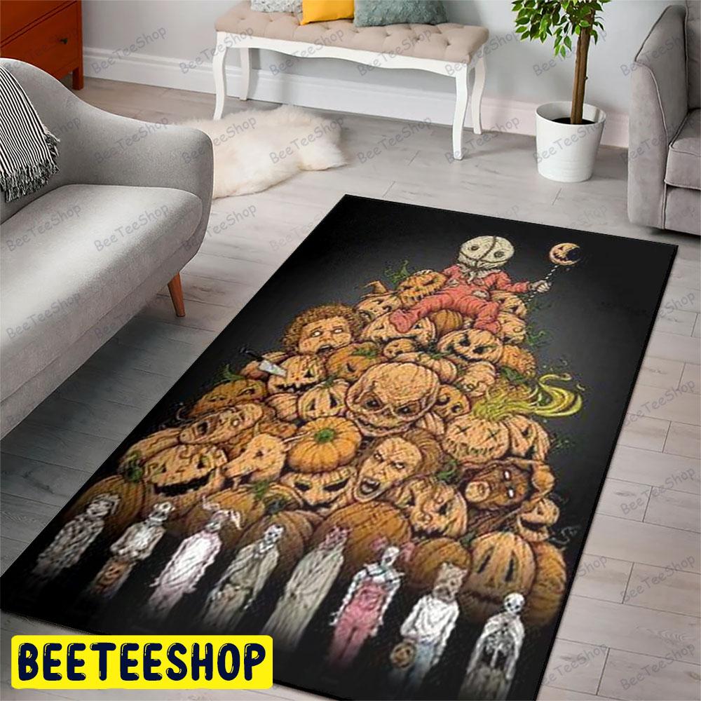 King Sam Trick 'R Treat Halloween Beeteeshop Rug Rectangle King Sam Trick 'R Treat Halloween Beeteeshop Rug Rectangle