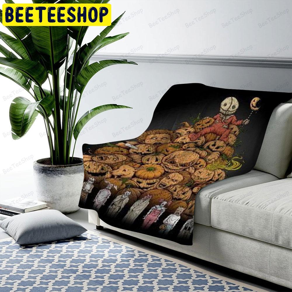 King Sam Trick 'R Treat Halloween Beeteeshop US Cozy Blanket King Sam Trick 'R Treat Halloween Beeteeshop US Cozy Blanket