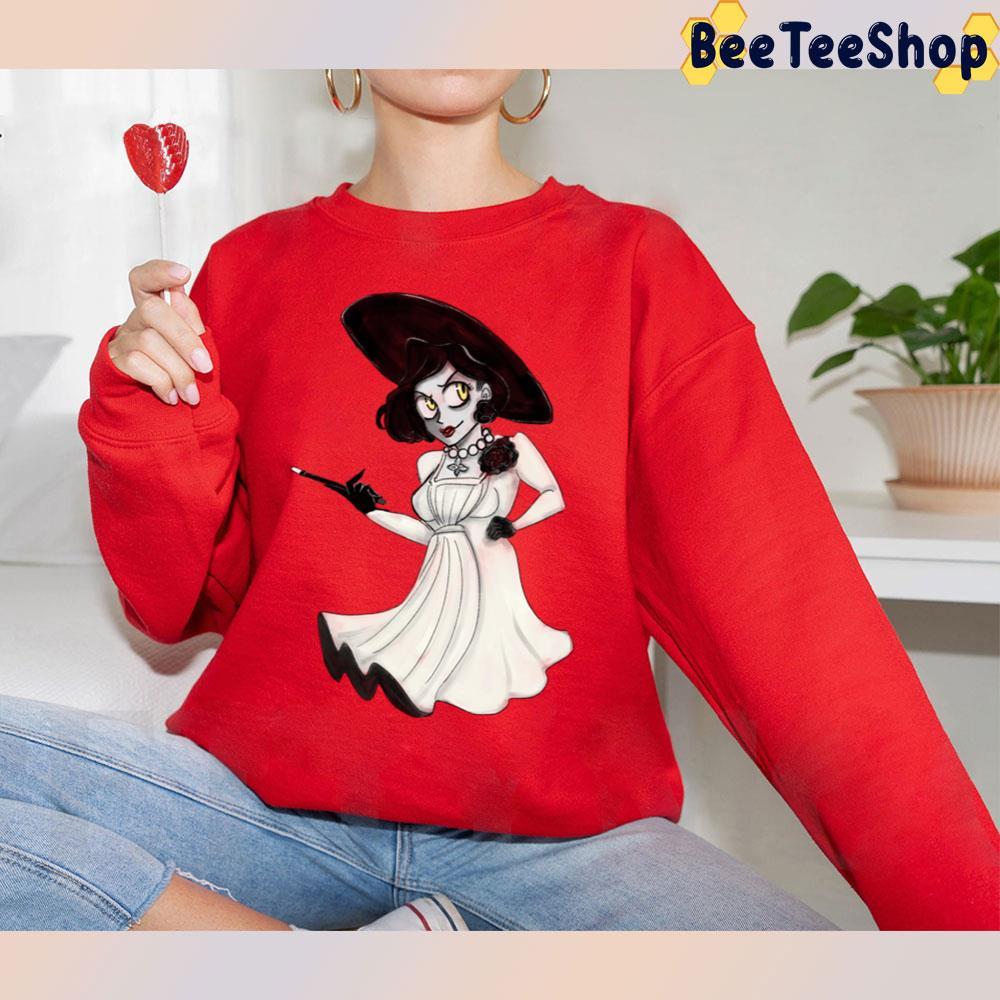 Lady Dimitrescu Chibi Resident Evil Village Beeteeshop Trending Unisex T-Shirt Lady Dimitrescu Chibi Resident Evil Village Beeteeshop Trending Unisex T-Shirt