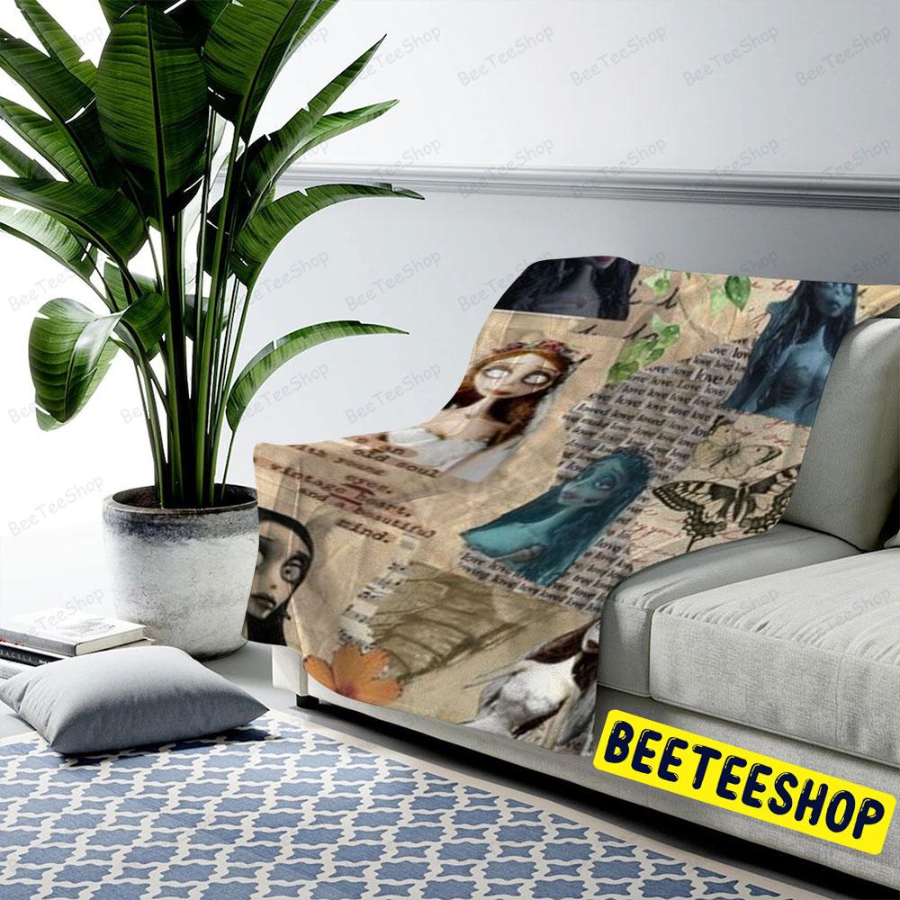 Letters Corpse Bride Halloween Beeteeshop US Cozy Blanket Letters Corpse Bride Halloween Beeteeshop US Cozy Blanket