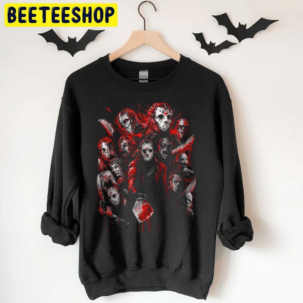 Many Faces Jason Voorhees Halloween Beeteeshop Trending Unisex T-Shirt Many Faces Jason Voorhees Halloween Beeteeshop Trending Unisex T-Shirt
