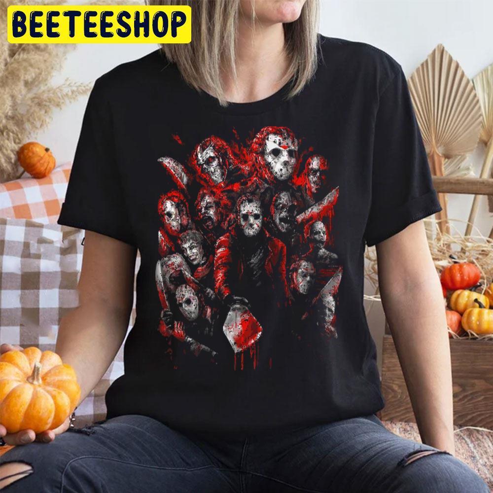 Many Faces Jason Voorhees Halloween Beeteeshop Trending Unisex T-Shirt Many Faces Jason Voorhees Halloween Beeteeshop Trending Unisex T-Shirt