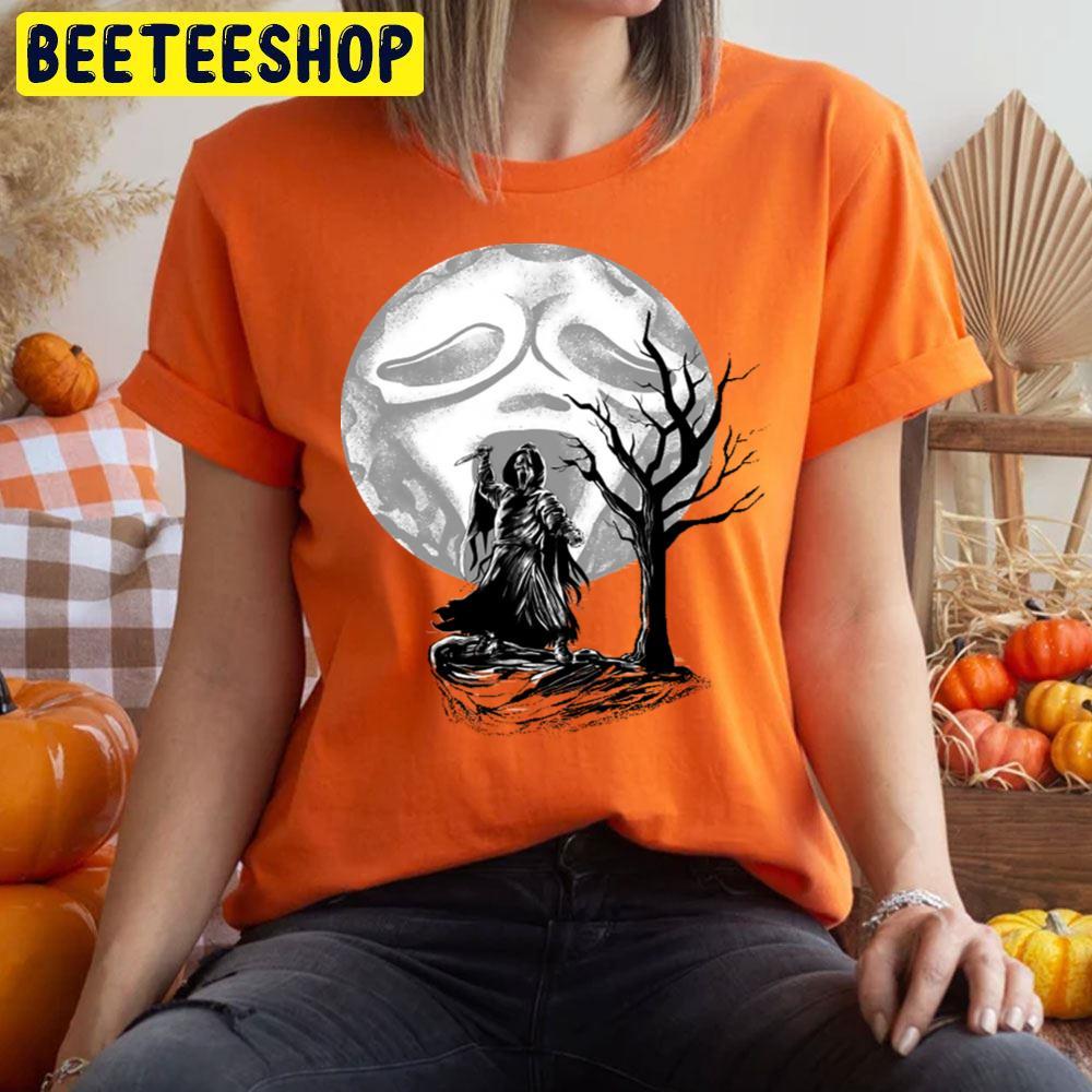 Moon Ghostface Halloween Beeteeshop Trending Unisex T-Shirt Moon Ghostface Halloween Beeteeshop Trending Unisex T-Shirt