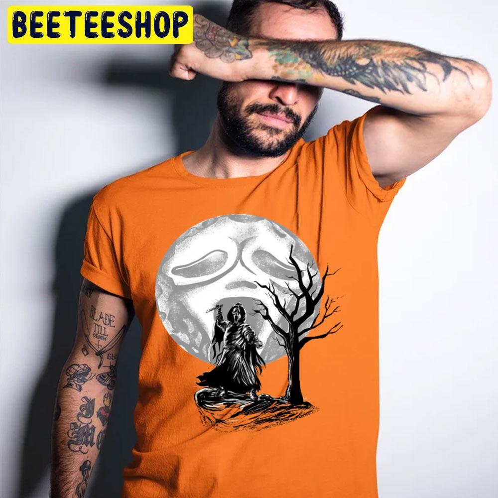 Moon Ghostface Halloween Beeteeshop Trending Unisex T-Shirt Moon Ghostface Halloween Beeteeshop Trending Unisex T-Shirt
