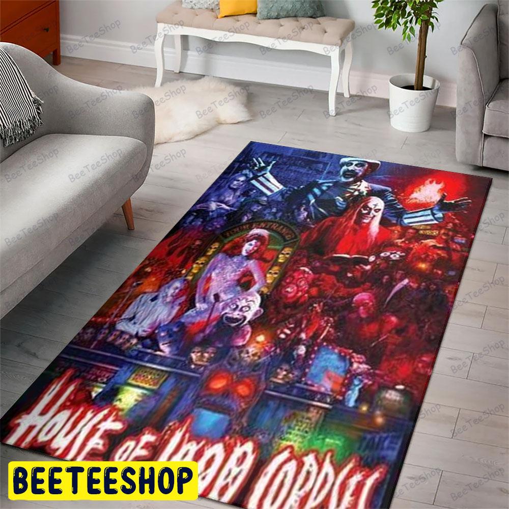 Movie House Of 1000 Corpses Halloween Beeteeshop Rug Rectangle Movie House Of 1000 Corpses Halloween Beeteeshop Rug Rectangle