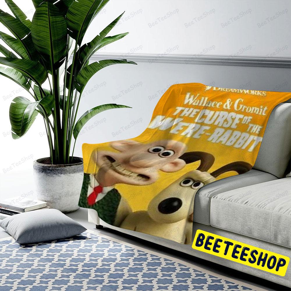 Movie Wallace & Gromit The Curse Of The Were-Rabbit Halloween Beeteeshop US Cozy Blanket Movie Wallace & Gromit The Curse Of The Were-Rabbit Halloween Beeteeshop US Cozy Blanket