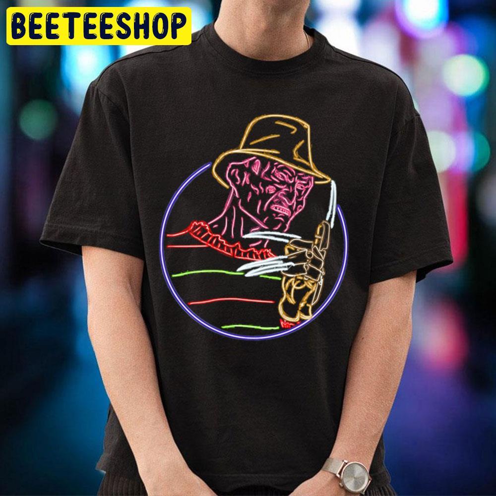 Neon Style Freddy Krueger Halloween Beeteeshop Trending Unisex T-Shirt Neon Style Freddy Krueger Halloween Beeteeshop Trending Unisex T-Shirt