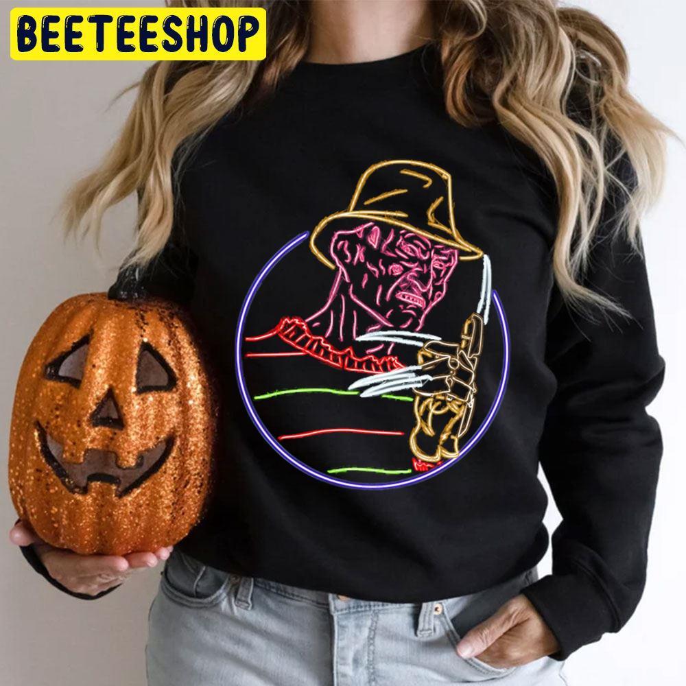 Neon Style Freddy Krueger Halloween Beeteeshop Trending Unisex T-Shirt Neon Style Freddy Krueger Halloween Beeteeshop Trending Unisex T-Shirt