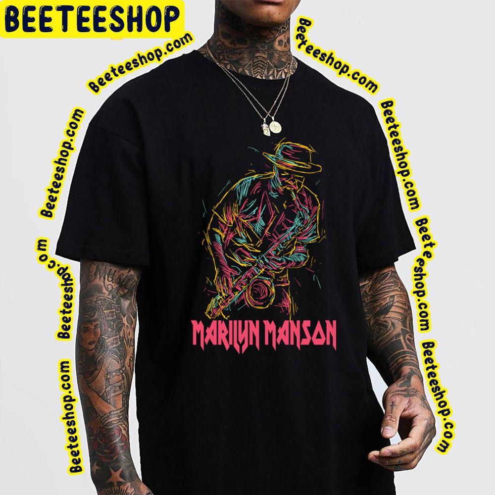 Playing Trumpet Marilyn Manson Beeteeshop Trending Unisex T-Shirt Playing Trumpet Marilyn Manson Beeteeshop Trending Unisex T-Shirt