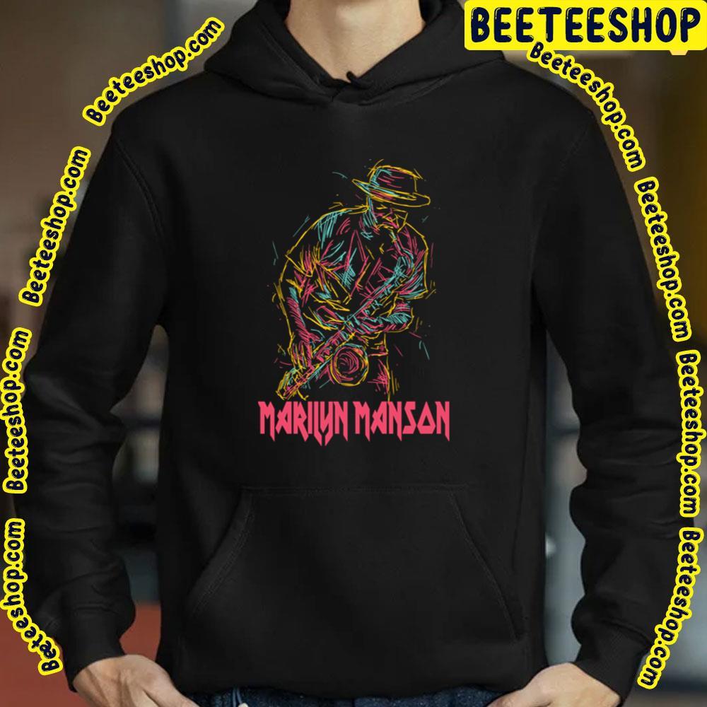 Playing Trumpet Marilyn Manson Beeteeshop Trending Unisex T-Shirt Playing Trumpet Marilyn Manson Beeteeshop Trending Unisex T-Shirt