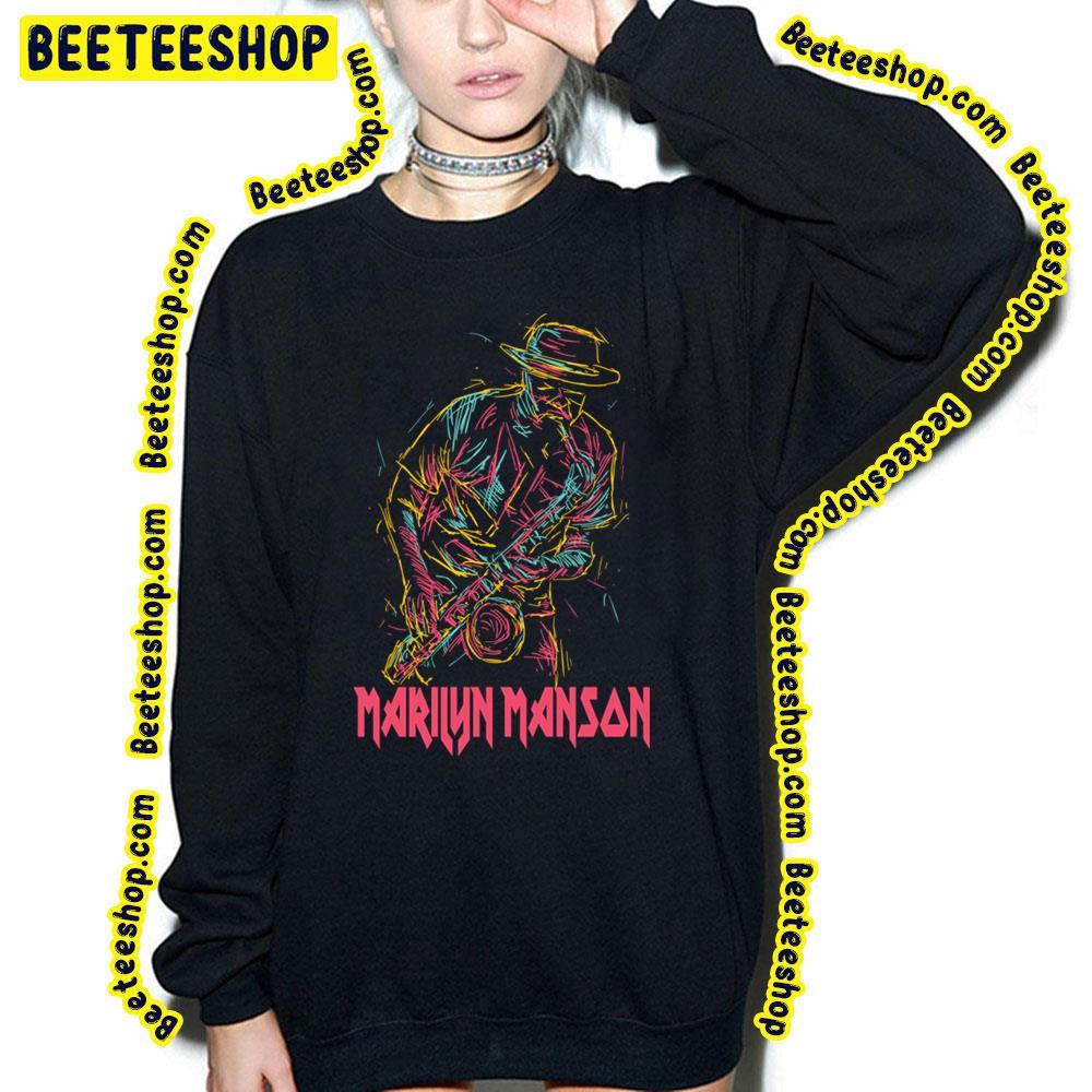 Playing Trumpet Marilyn Manson Beeteeshop Trending Unisex T-Shirt Playing Trumpet Marilyn Manson Beeteeshop Trending Unisex T-Shirt