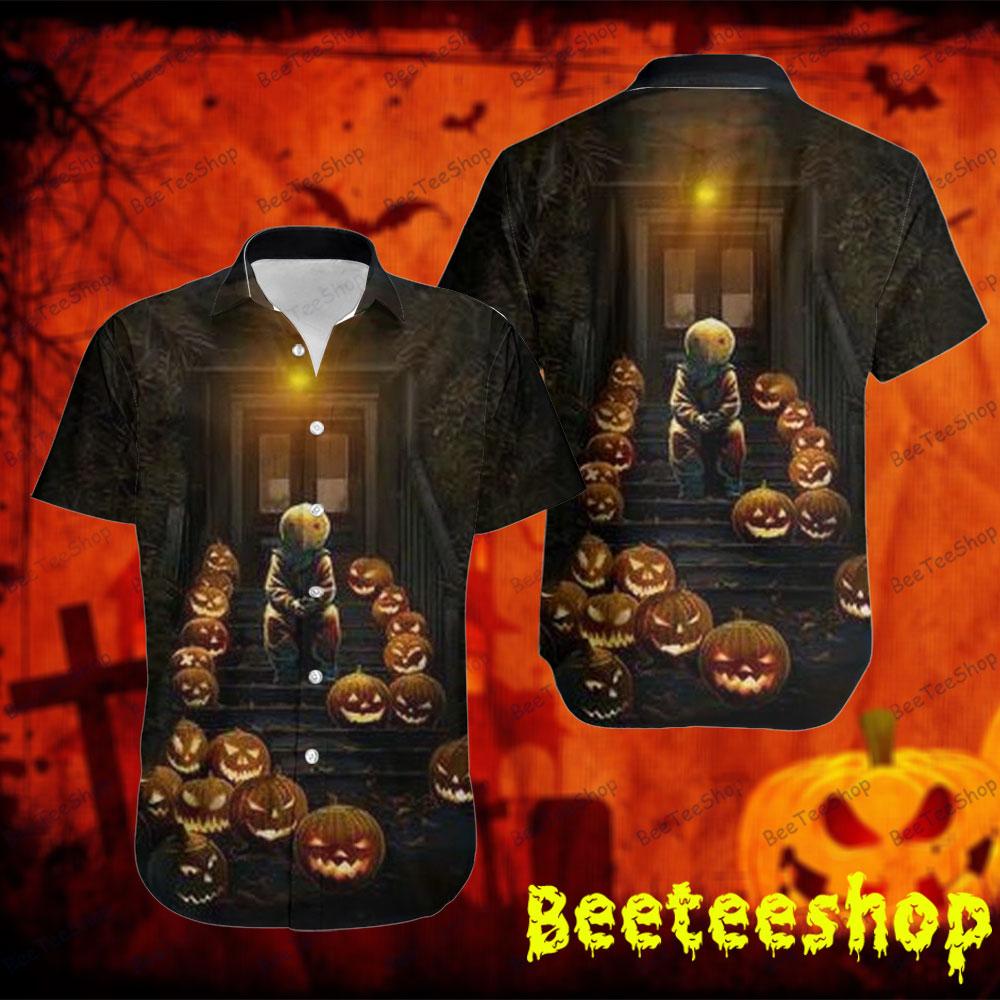 Pumpkin Stair Trick 'R Treat Halloween Beeteeshop Hawaii Shirt Pumpkin Stair Trick 'R Treat Halloween Beeteeshop Hawaii Shirt