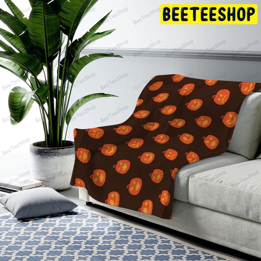 Pumpkins Halloween Pattern 023 Beeteeshop US Cozy Blanket Pumpkins Halloween Pattern 023 Beeteeshop US Cozy Blanket