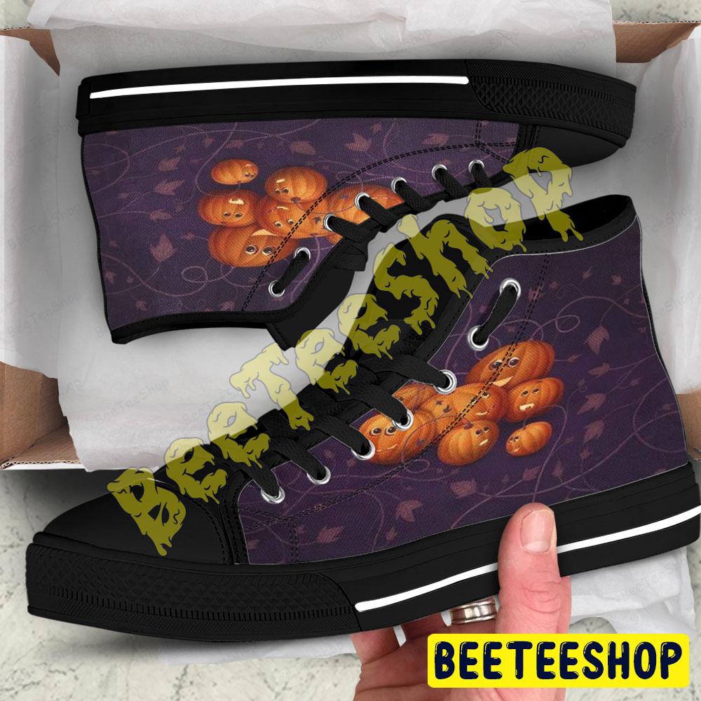 Pumpkins Halloween Pattern 228 Beeteeshop Adults High Top Canvas Shoes Pumpkins Halloween Pattern 228 Beeteeshop Adults High Top Canvas Shoes