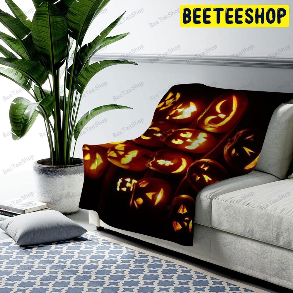 Pumpkins Halloween Pattern 367 Beeteeshop US Cozy Blanket Pumpkins Halloween Pattern 367 Beeteeshop US Cozy Blanket